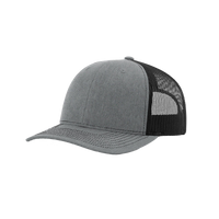 Heather Grey/Black Richardson Trucker Snapback Hat Thumb