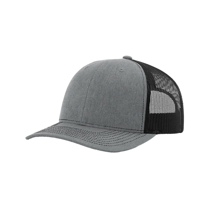 Heather Grey/Black Richardson Trucker Snapback Hat