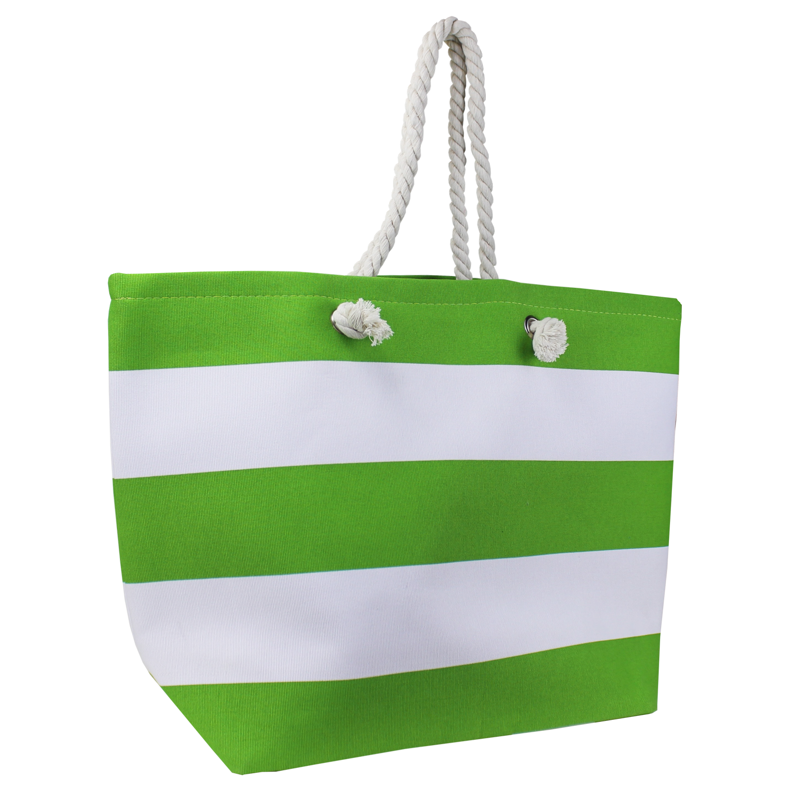 green beach bag