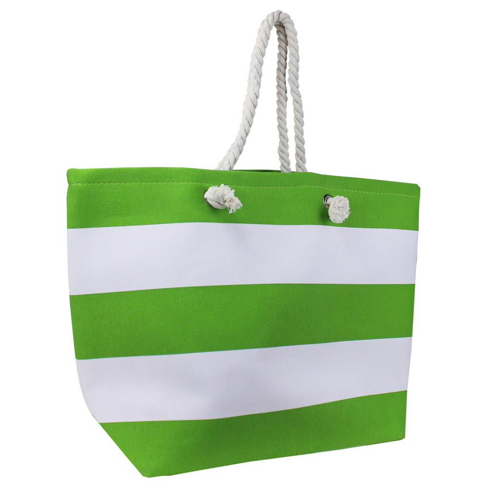 Green discount beach bag