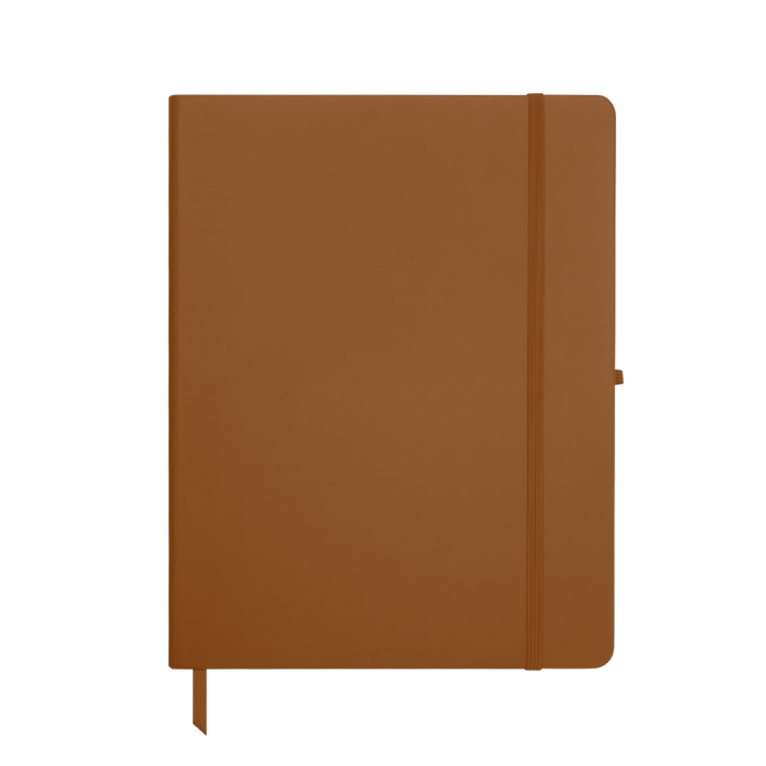 Tan Large Soft Faux Leather Journal