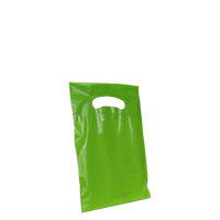 Lime Extra Small Eco-friendly Die Cut Plastic bag Thumb