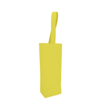 Lemon Chiffon 1 Bottle Vegan Leather Wine Tote Thumb