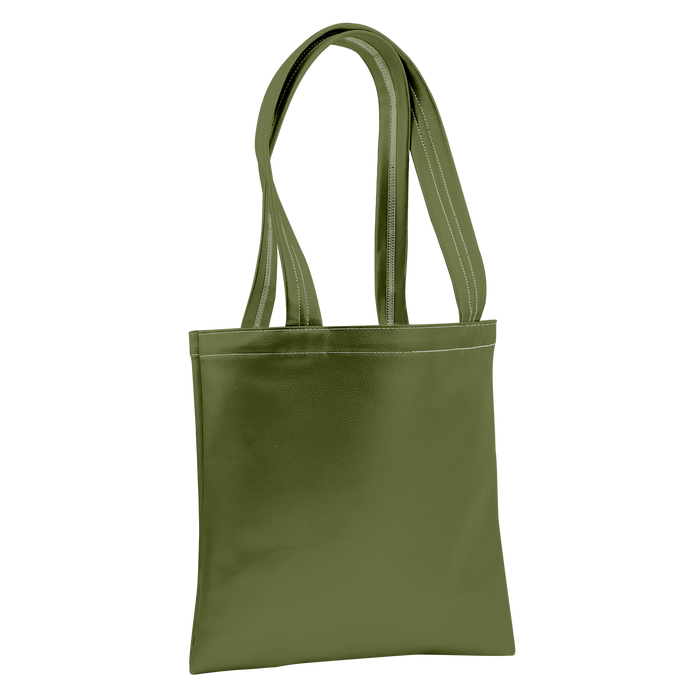 Olive Large Vegan Leather Tote Bag