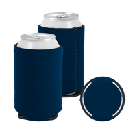 Navy Premium Collapsible Neoprene Koozie Thumb