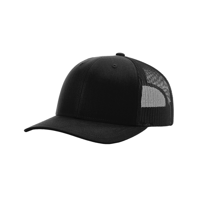 Black Richardson Trucker Snapback Hat