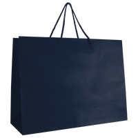 Navy Blue Large Matte Shopper Bag Thumb