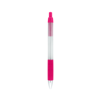 Pink with Black Ink Frosted Barrel Pen Thumb