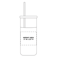  Discontinued Glass Tumbler with Straw Thumb