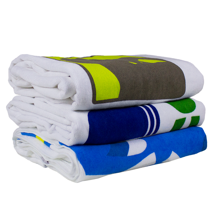  DISCONTINUED-Medium Weight American Made White Beach Towel