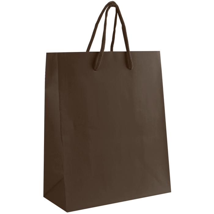 Chocolate Small Matte Shopper Bag