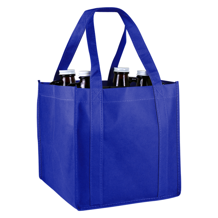 Royal Blue 4-Bottle Growler Tote