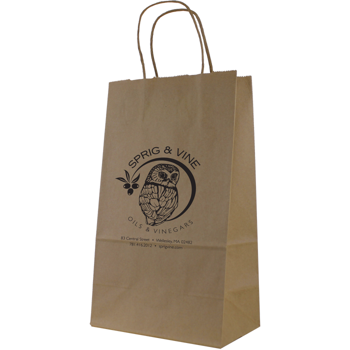  Kraft Paper 2 Bottle Tote