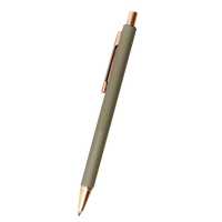 Green Twain Retractable Rose Gold Pen Thumb