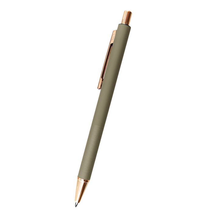 Green Twain Retractable Rose Gold Pen