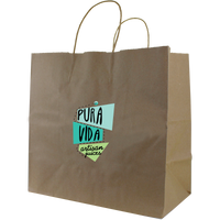  Medium Kraft Paper Shopper Bag Thumb