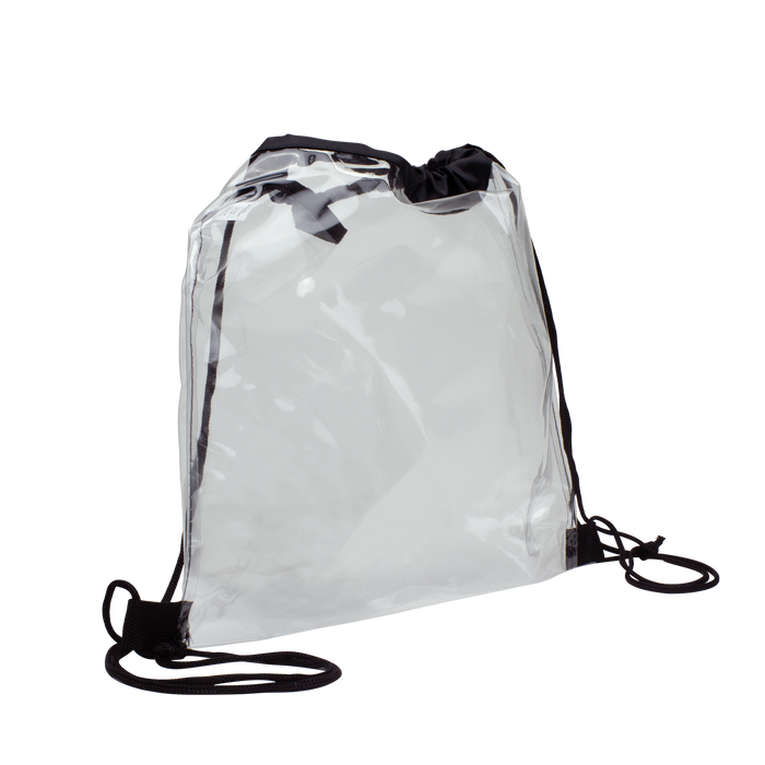 Clear / Black Clear Spectator Drawstring Backpack