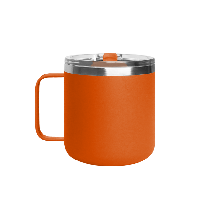 Matte Orange Stainless Steel Insulated Camper Mug