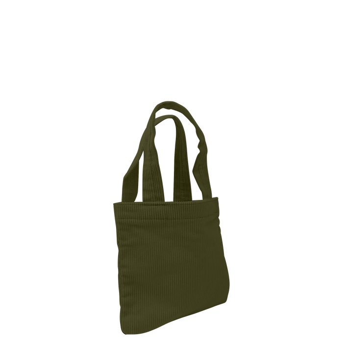 Olive Small Corduroy Tote Bag