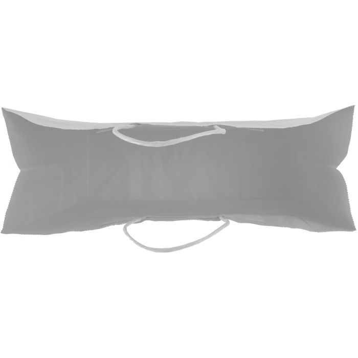  Extra Wide White Paper Shopper Bag