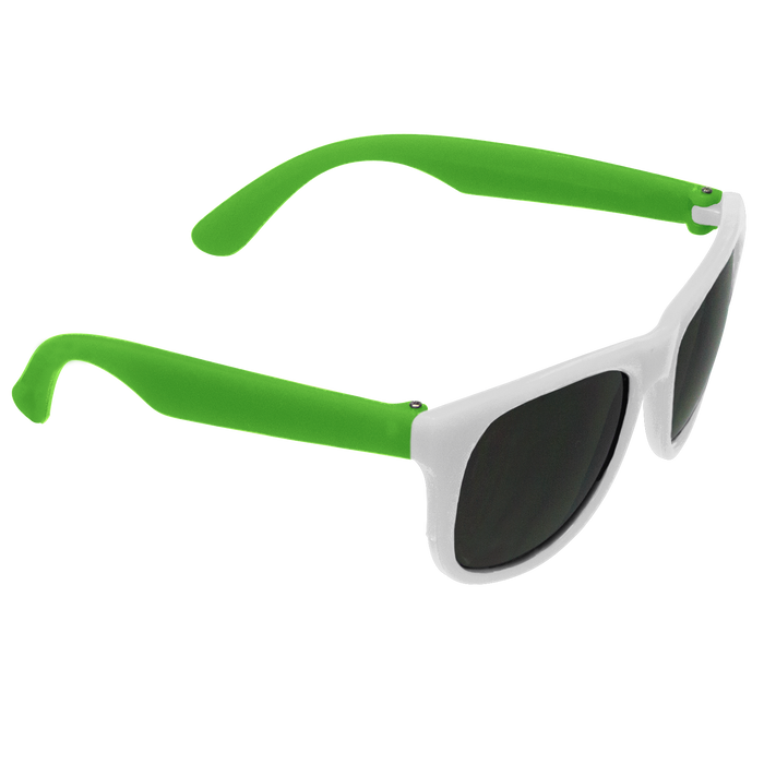 White/Lime Value Sunglasses