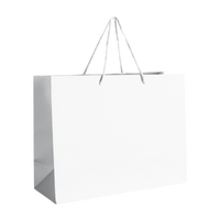 White Medium Matte Shopper Bag Thumb