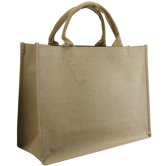 Natural Paper Washable Paper Convention Tote Bag