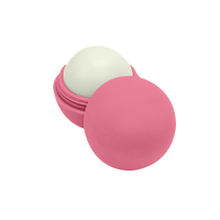 Pink with Strawberry Flavor Spherical Lip Balm Thumb