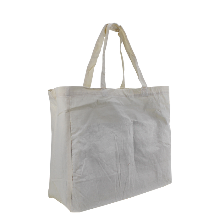 Natural Cotton Canvas Little Storm Grocery Bag