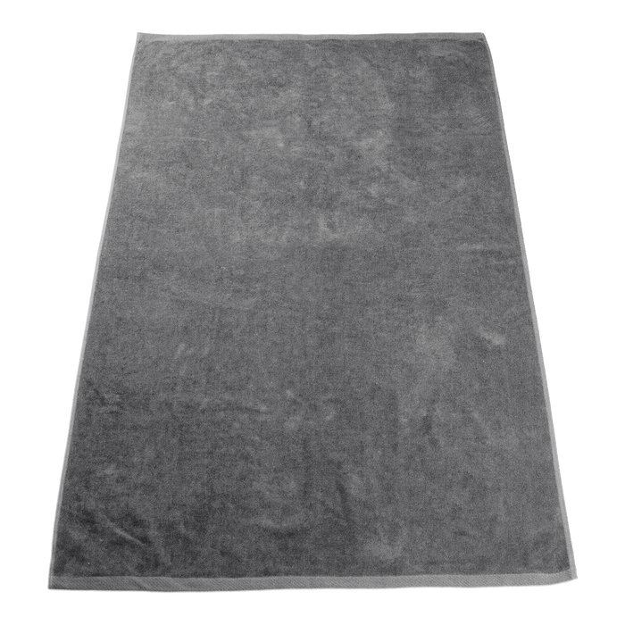 Grey Seascape Color Beach Towel