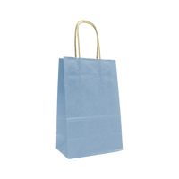 Country Blue Mini Kraft Color Paper Shopper Bag Thumb