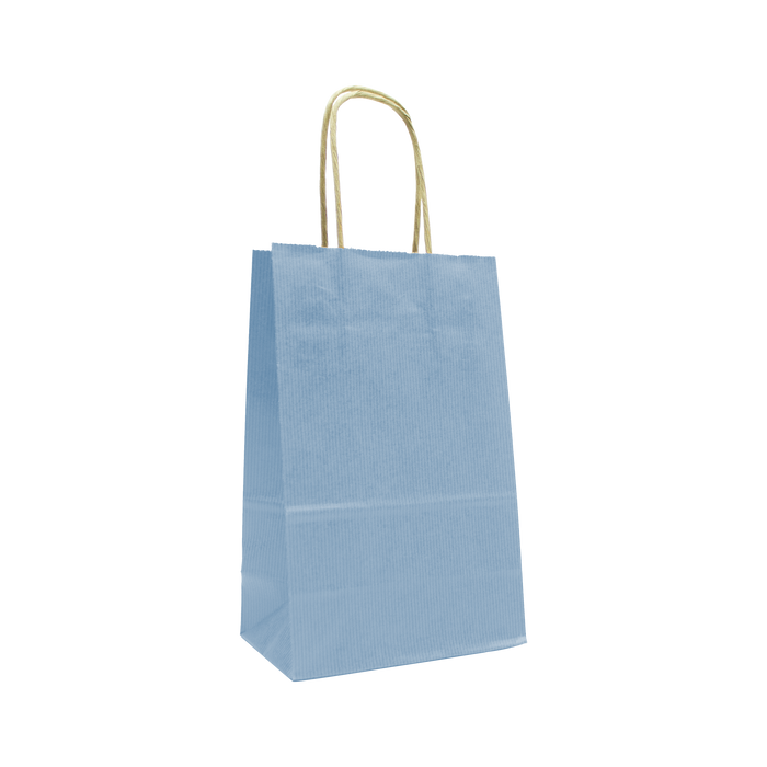 Country Blue Mini Kraft Color Paper Shopper Bag