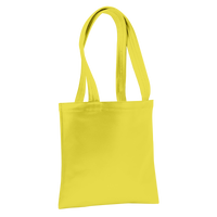 Lemon Chiffon Large Vegan Leather Tote Bag Thumb