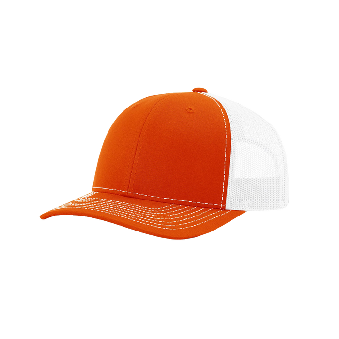 Orange/White Richardson Trucker Snapback Hat