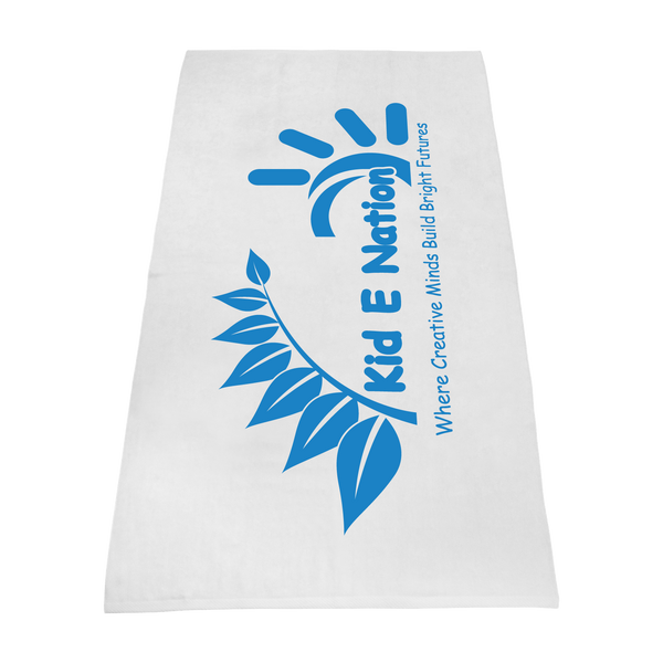 imprinted beach towels,  white beach towels, 