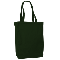 Hunter Green Cotton Canvas Tote Thumb