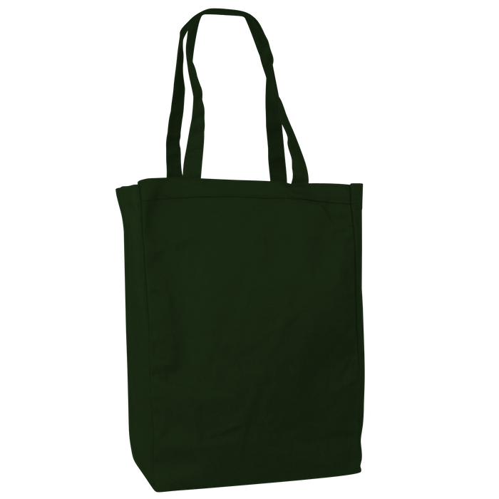 Hunter Green Cotton Canvas Tote