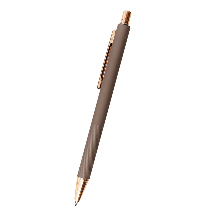 Beige Twain Retractable Rose Gold Pen