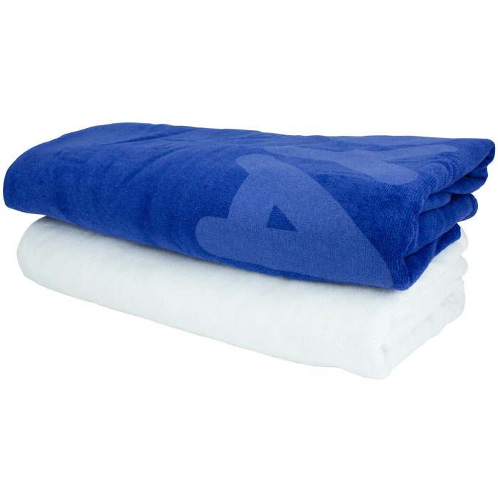  Built-In Pocket White Beach Towel