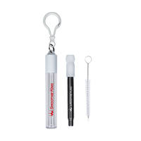  Reusable Stainless Steel Straw Keychain Thumb