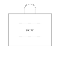  Extra Wide White Paper Shopper Bag Thumb