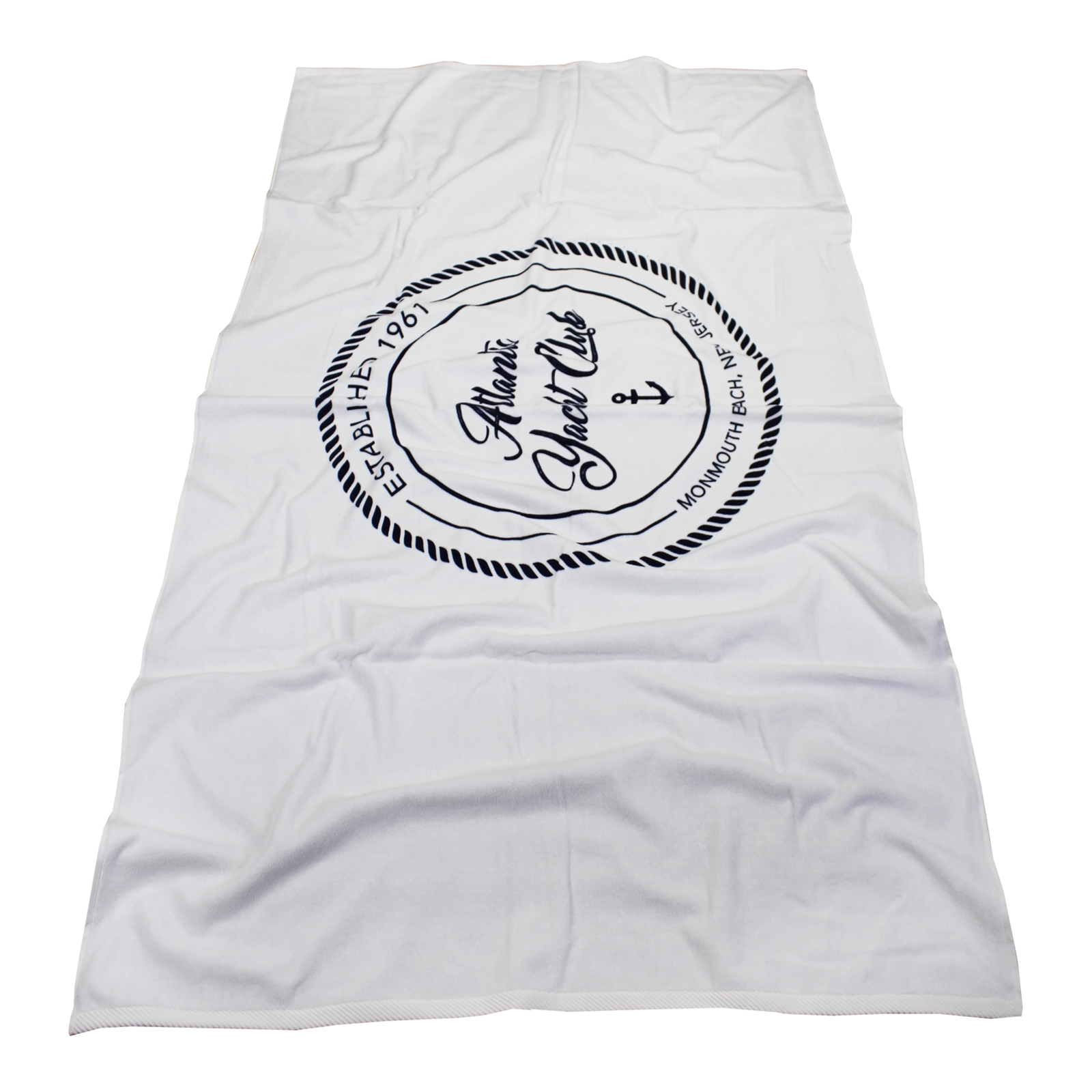 white beach towel