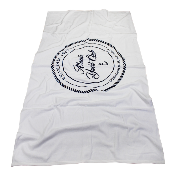  DISCONTINUED-Heavy Weight American Made White Beach Towel