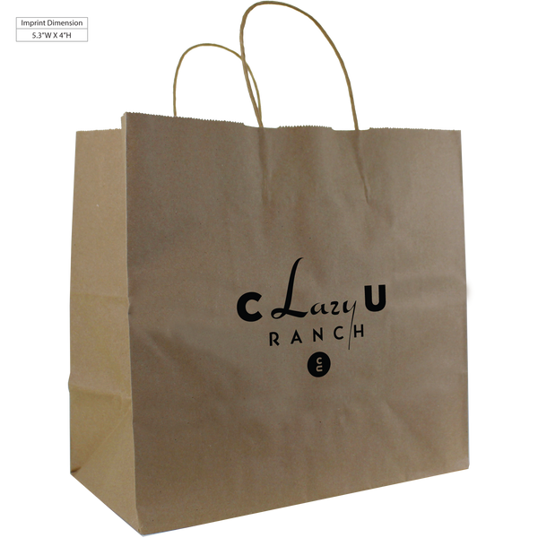 take-out bags,  paper bags, 
