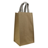 Natural Paper Washable Paper Wine Tote Thumb