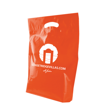 Medium Recyclable Die Cut Plastic Bag