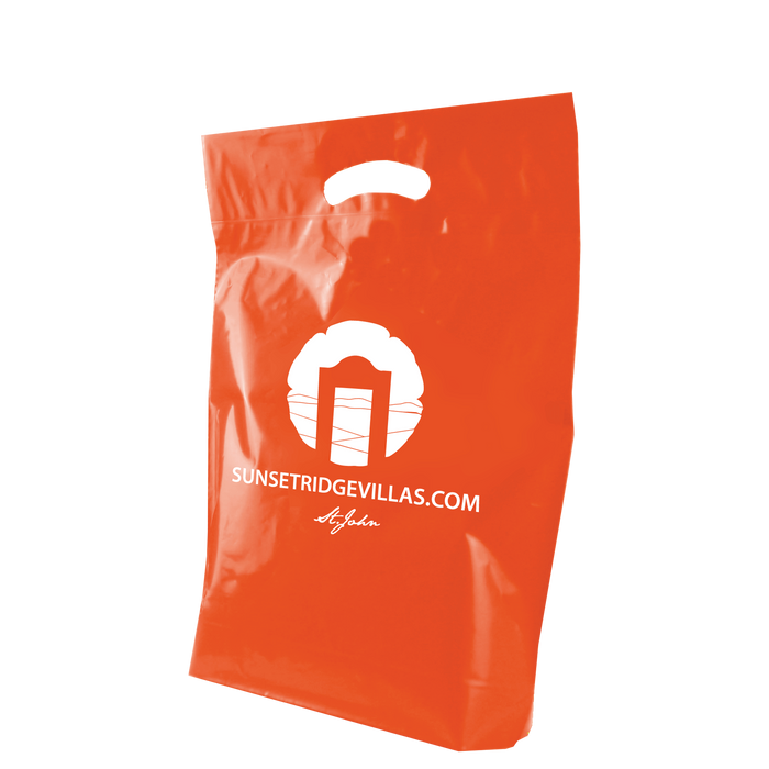  Medium Recyclable Die Cut Plastic Bag