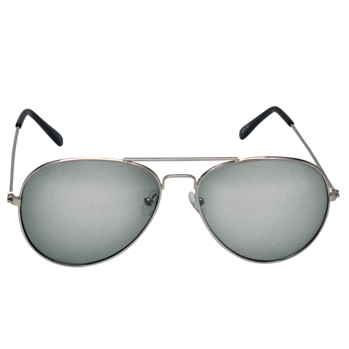 Silver Mirrored Miami Aviator Sunglasses