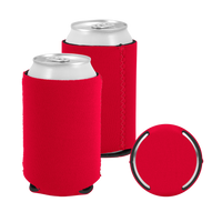 Red Premium Collapsible Neoprene Koozie Thumb