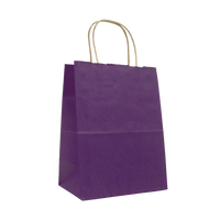 Purple Extra Small Matte Color Kraft Bag Thumb
